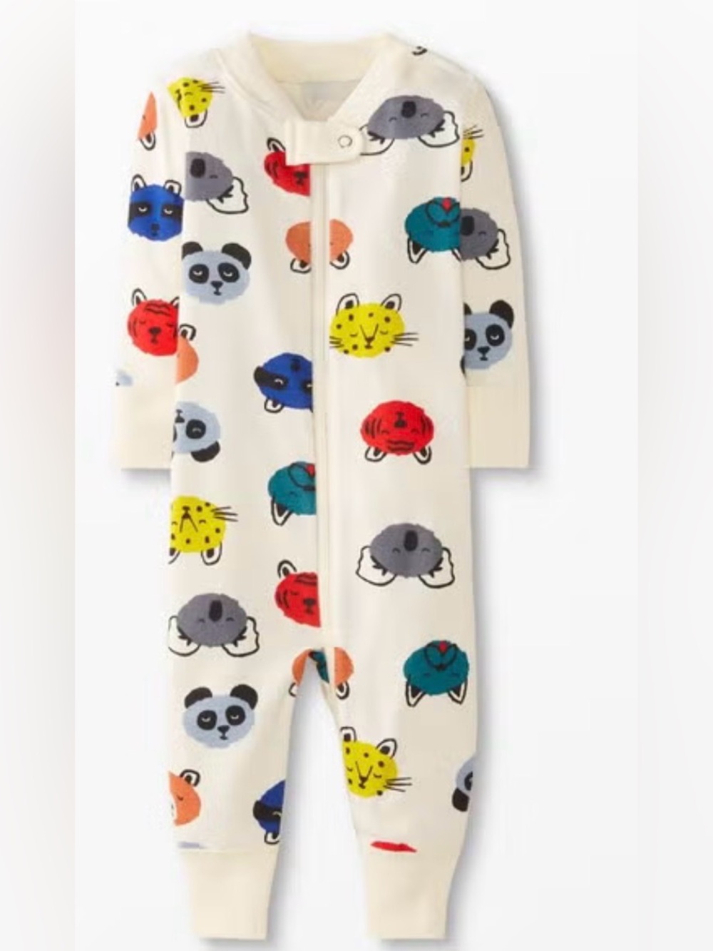 Hanna Andersson Baby Zip Sleeper In Organic Cotton Cuddly Critters Size 70 6/12M